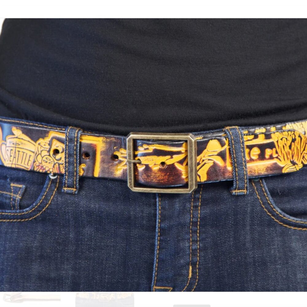 Pike Place Market Leather Belt - 1.5'' (standard jean width)